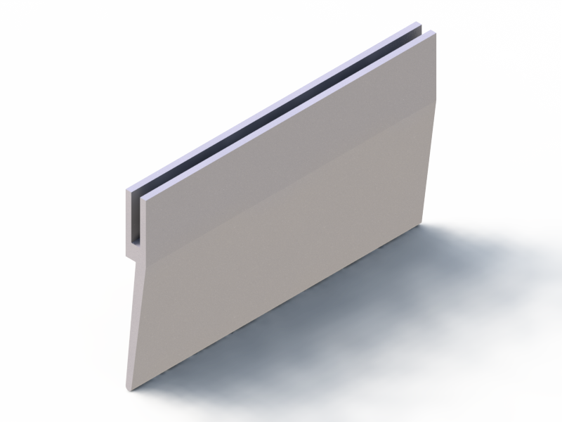 Perfil de Silicona P2851ET - formato tipo h - forma irregular