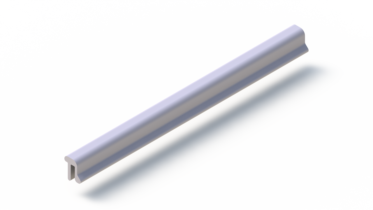 Perfil de Silicona P2851LK - formato tipo U - forma irregular