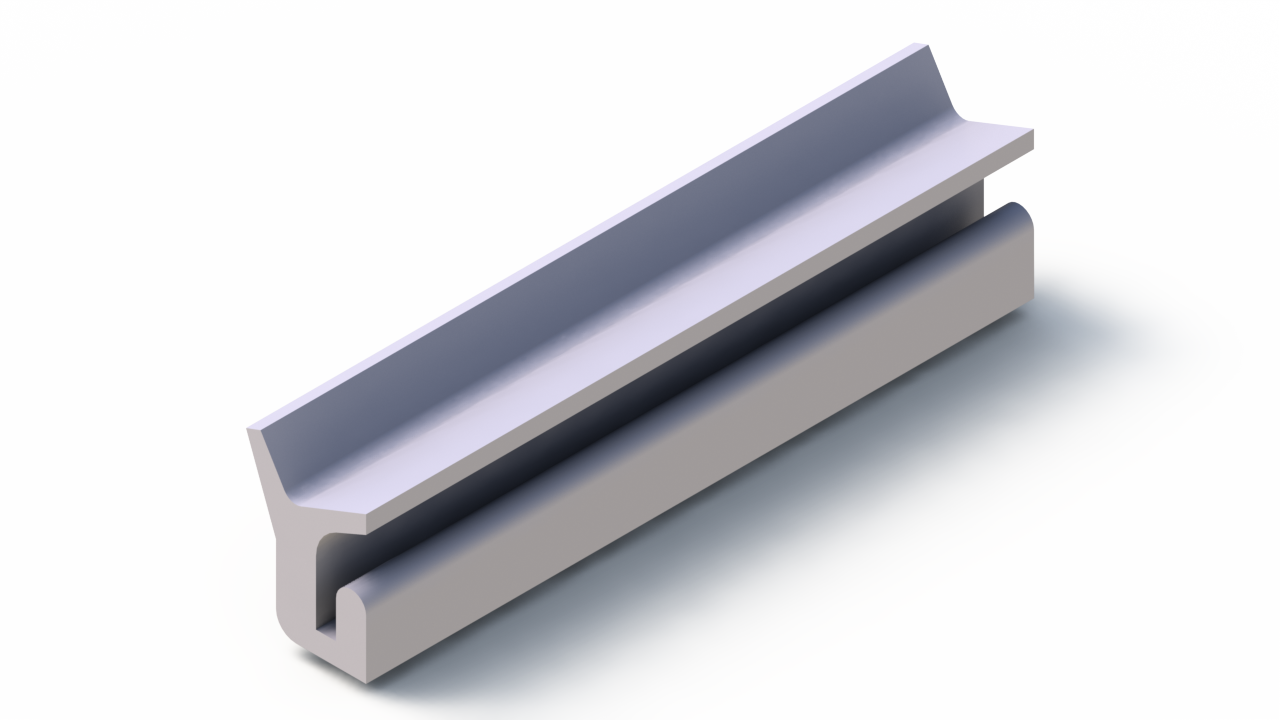 Perfil de Silicona P2851OA - formato tipo Cuernos - forma irregular