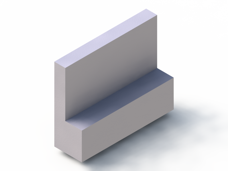 Perfil de Silicona P3005 - formato tipo L - forma irregular