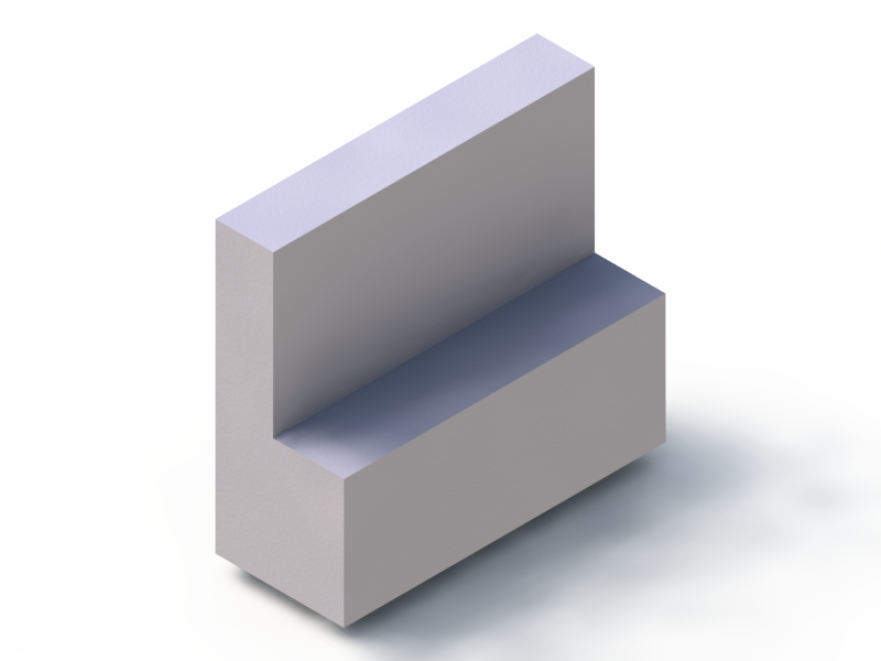 Perfil de Silicona P3005A - formato tipo L - forma irregular
