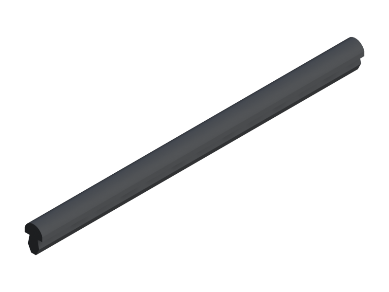 Perfil de Silicona P313A - formato tipo T - forma irregular