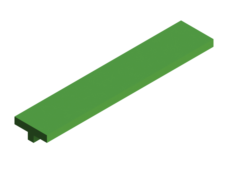 Perfil de Silicona P330 - formato tipo T - forma irregular