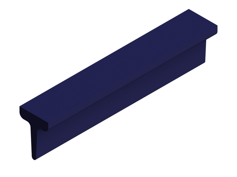 Perfil de Silicona P330A - formato tipo T - forma irregular