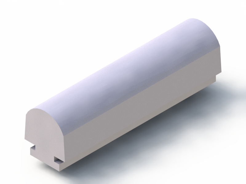 Perfil de Silicona P335 - formato tipo T - forma irregular