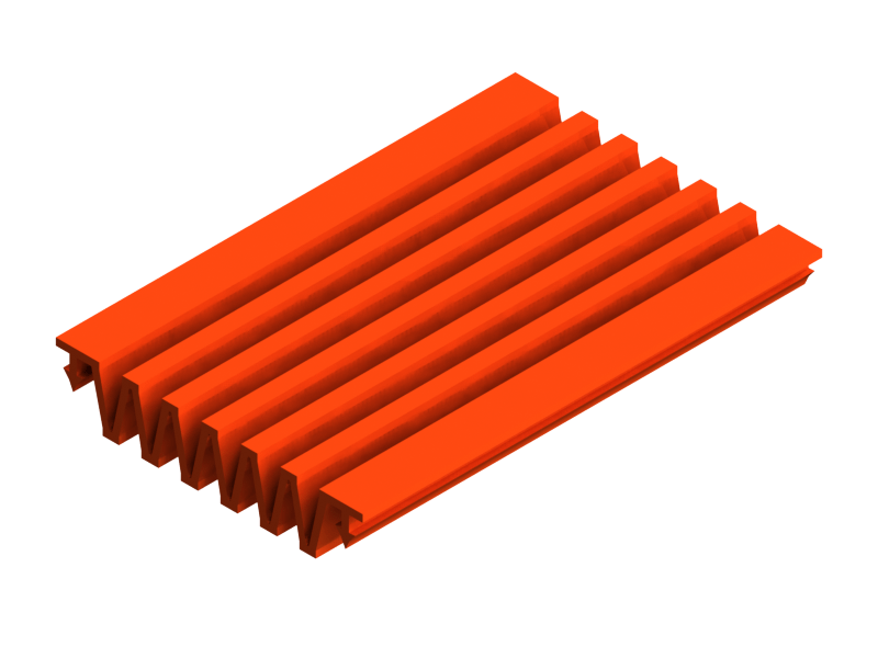 Perfil de Silicona P35AG - formato tipo Fuelle - forma irregular