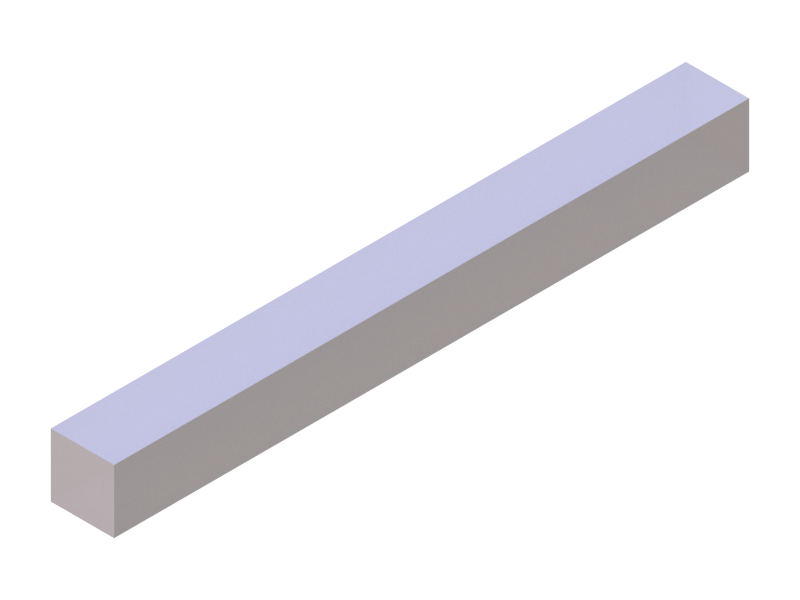 Perfil de Silicona P401010 - formato tipo Cuadrado - forma regular