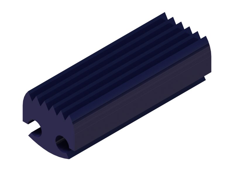 Perfil de Silicona P41375A - formato tipo Lampara - forma irregular