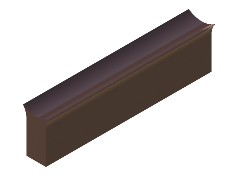 Perfil de Silicona P497C - formato tipo Cuernos - forma irregular