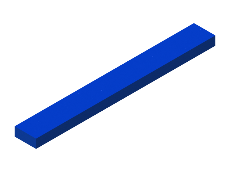 Perfil de Silicona P501205 - formato tipo Rectangulo - forma regular