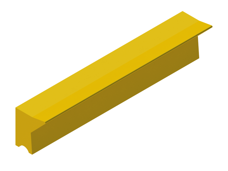 Perfil de Silicona P515H - formato tipo Labiado - forma irregular