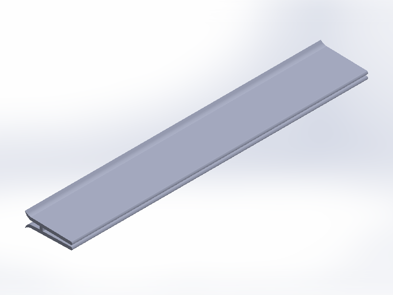 Perfil de Silicona P566D - formato tipo U - forma irregular