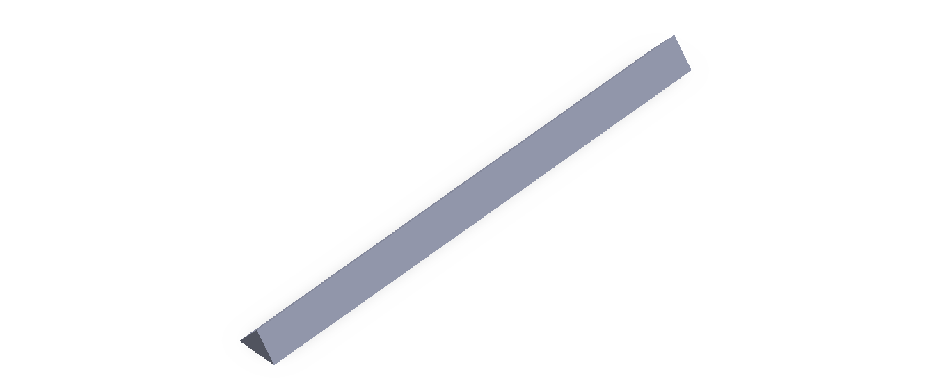 Perfil de Silicona P59-14 - formato tipo Triangulo - forma regular