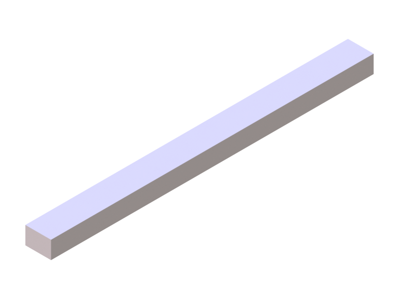 Perfil de Silicona P600805,5 - formato tipo Rectangulo - forma regular