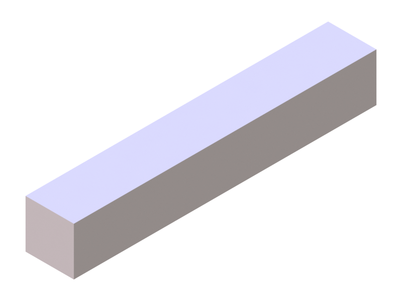 Perfil de Silicona P601616 - formato tipo Cuadrado - forma regular