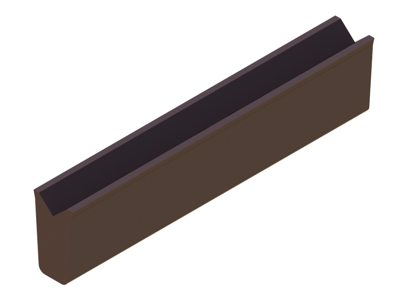 Perfil de Silicona P601A - formato tipo Cuernos - forma irregular