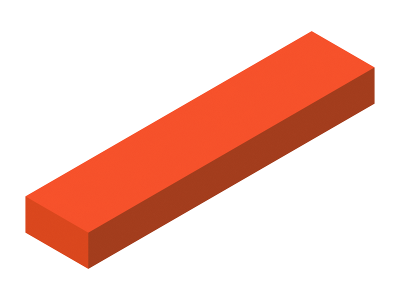 Perfil de Silicona P602211 - formato tipo Rectángulo Esponja - forma regular