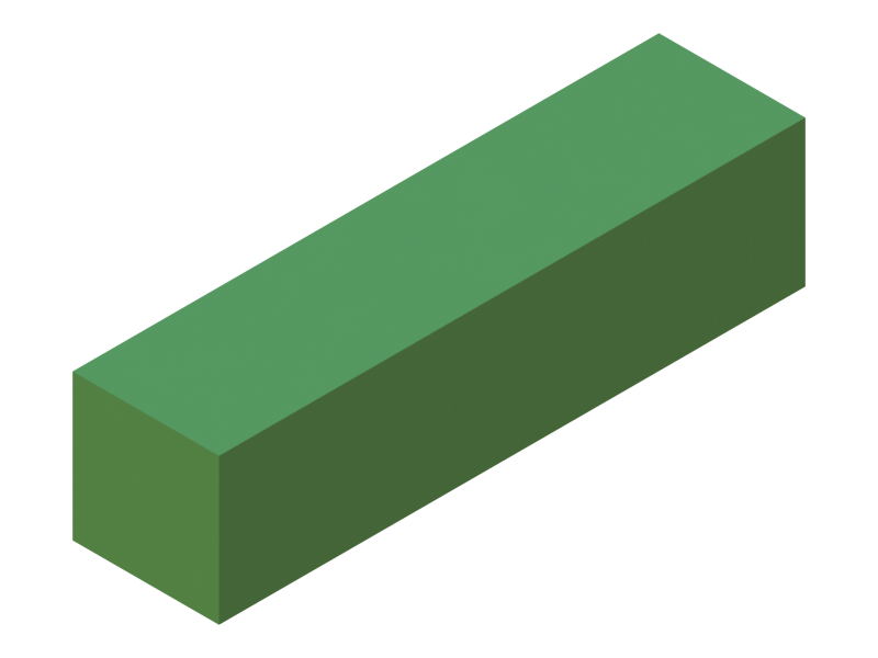 Perfil de Silicona P602525 - formato tipo Cuadrado - forma regular