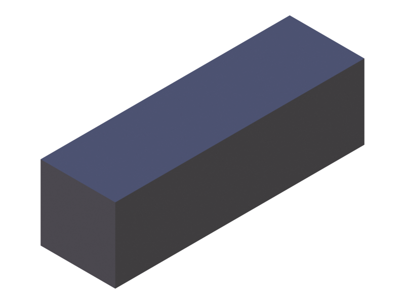 Perfil de Silicona P603030 - formato tipo Cuadrado - forma regular