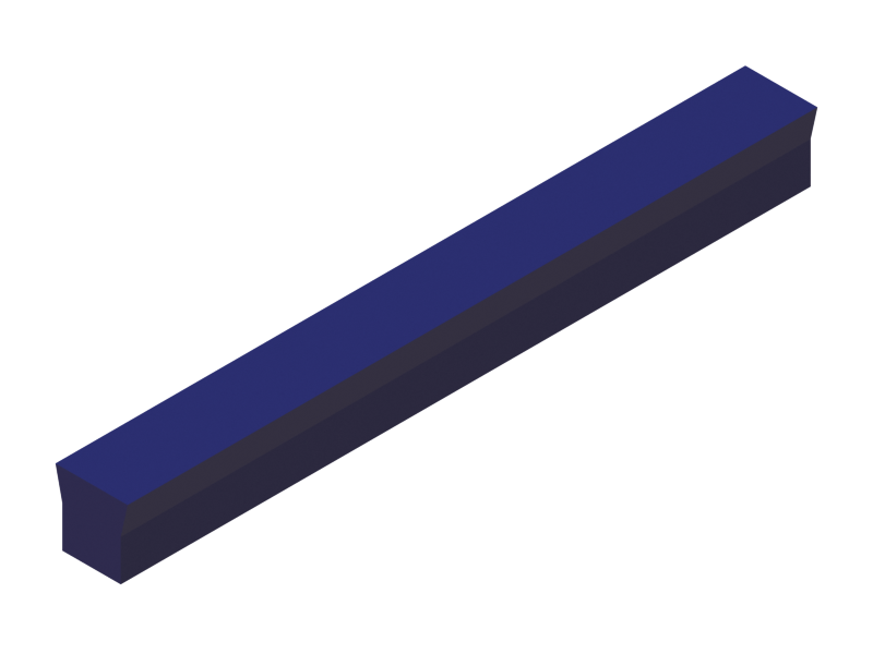 Perfil de Silicona P671A - formato tipo U - forma irregular