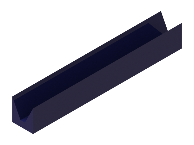 Perfil de Silicona P682D - formato tipo Cuernos - forma irregular