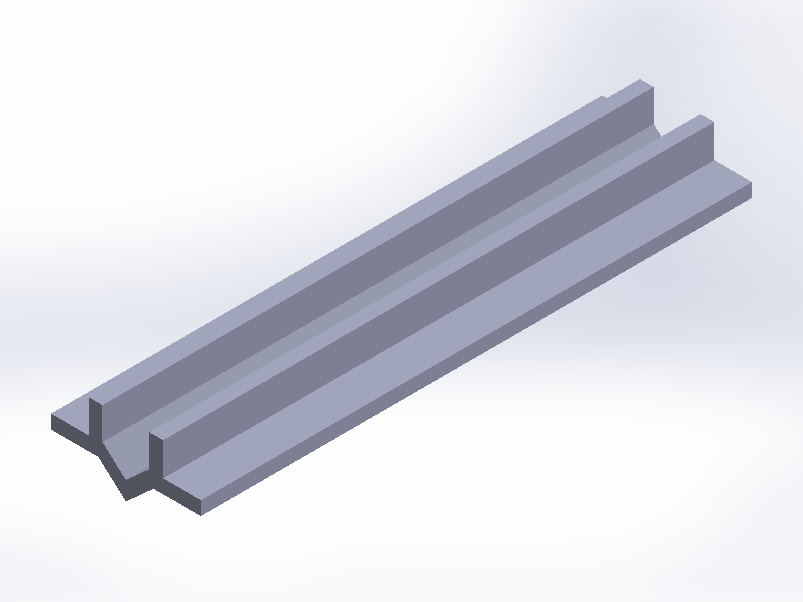 Perfil de Silicona P684F - formato tipo U - forma irregular