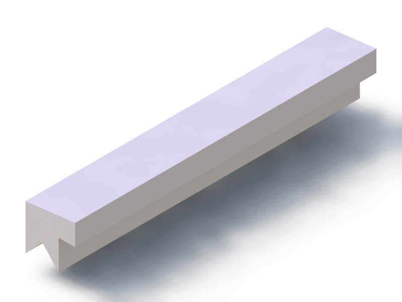 Perfil de Silicona P696DJ - formato tipo Labiado - forma irregular