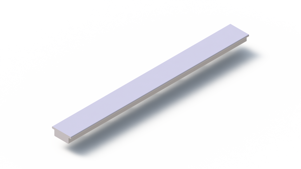 Perfil de Silicona P696FR - formato tipo T - forma irregular