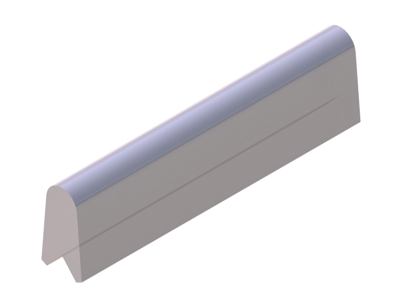 Perfil de Silicona P702A - formato tipo D - forma irregular