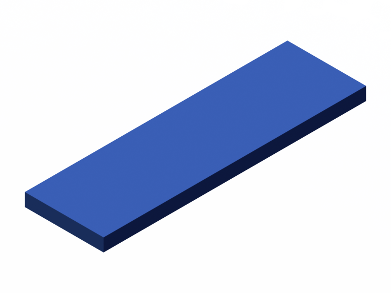 Perfil de Silicona P703005 - formato tipo Rectangulo - forma regular