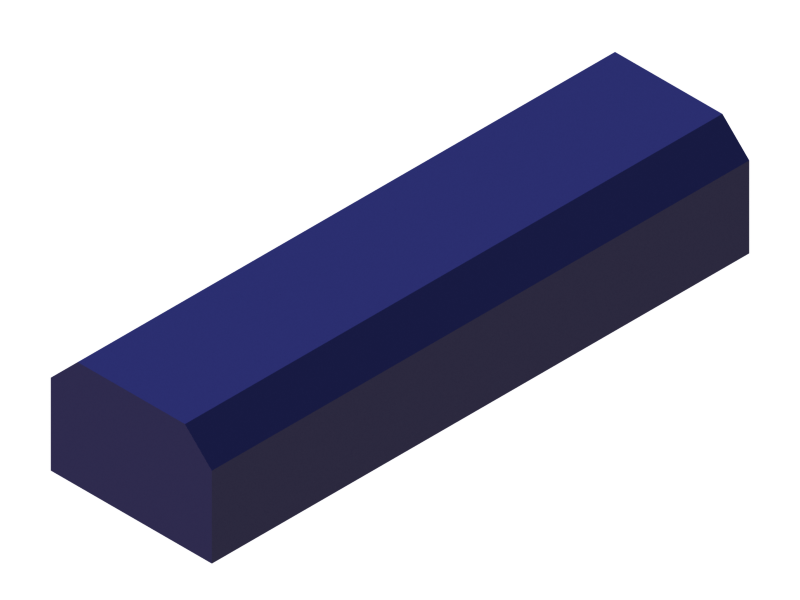 Perfil de Silicona P738T - formato tipo D - forma irregular