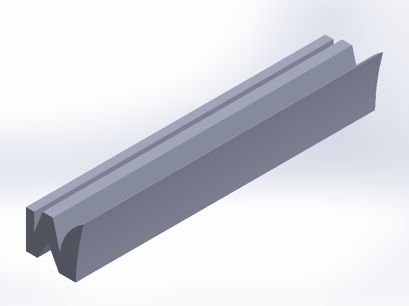 Perfil de Silicona P747C - formato tipo Fuelle - forma irregular