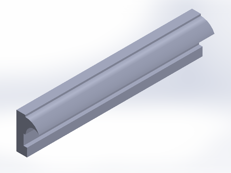 Perfil de Silicona P757K - formato tipo Labiado - forma irregular