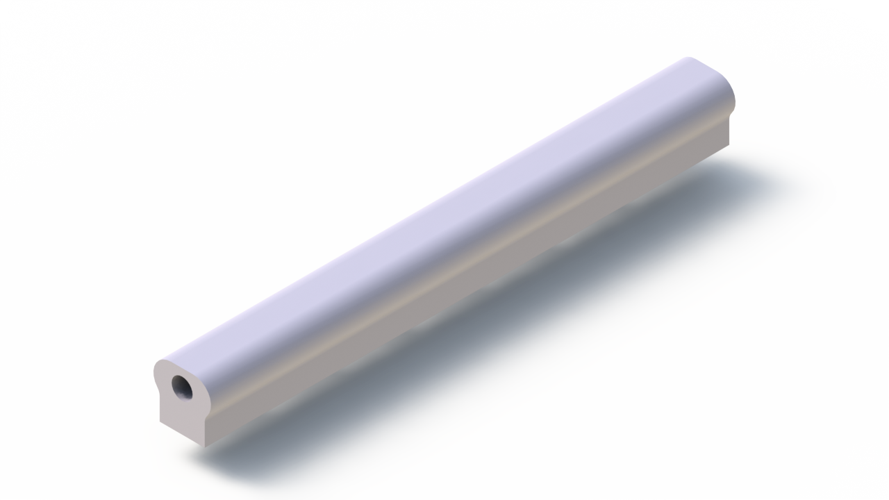 Perfil de Silicona P80285EL - formato tipo Tubo - forma irregular
