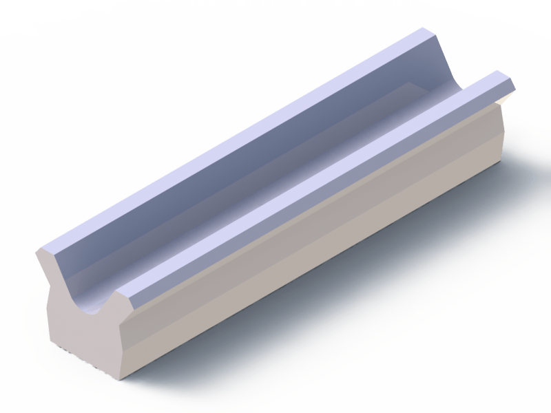 Perfil de Silicona P822AZ - formato tipo Cuernos - forma irregular