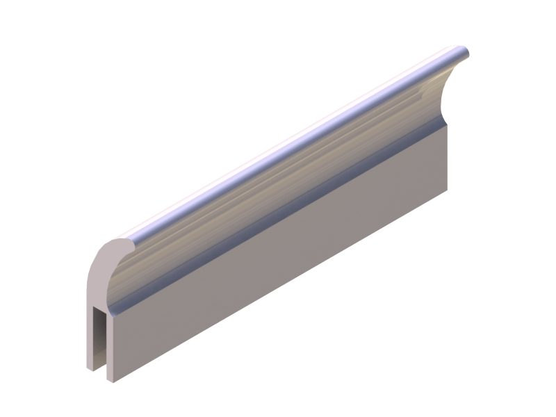 Perfil de Silicona P822B - formato tipo h - forma irregular