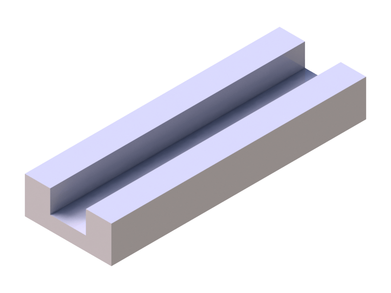 Perfil de Silicona P855A - formato tipo U - forma irregular