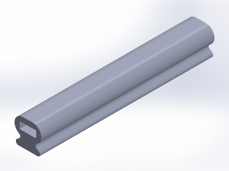 Perfil de Silicona P872AI - formato tipo Lampara - forma irregular