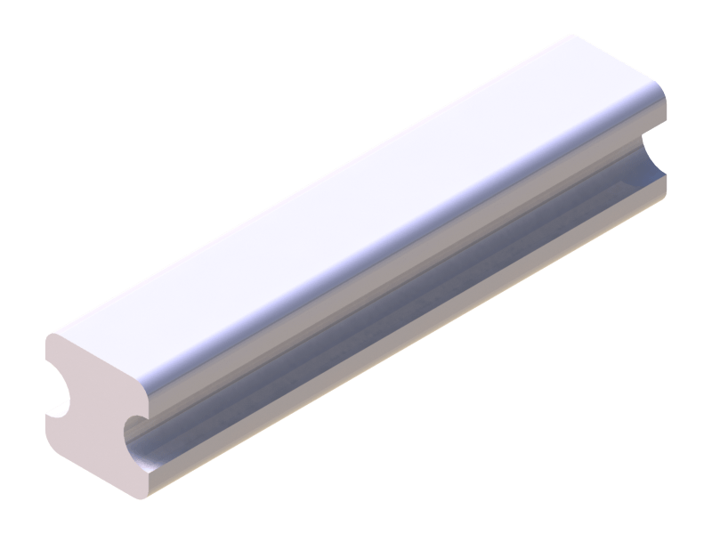 Perfil de Silicona P875A - formato tipo Lampara - forma irregular