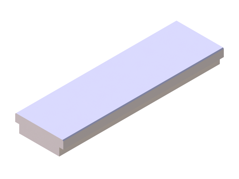 Perfil de Silicona P8847A - formato tipo T - forma irregular