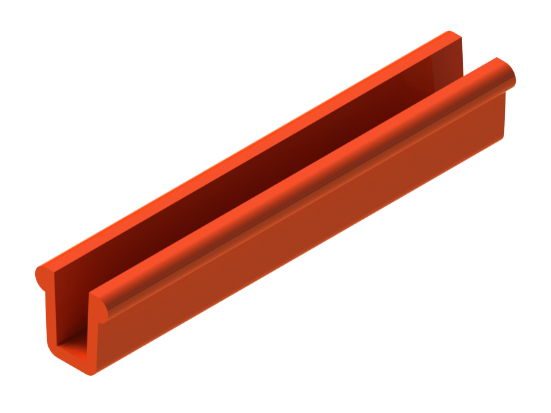 Perfil de Silicona P894A - formato tipo U - forma irregular