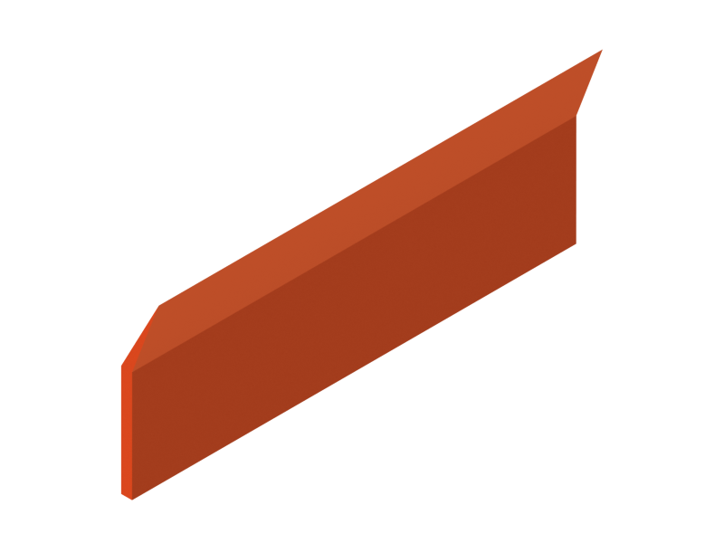 Perfil de Silicona P90155A - formato tipo Labiado - forma irregular