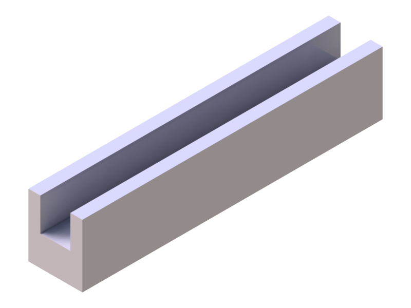 Perfil de Silicona P90313 - formato tipo U - forma irregular