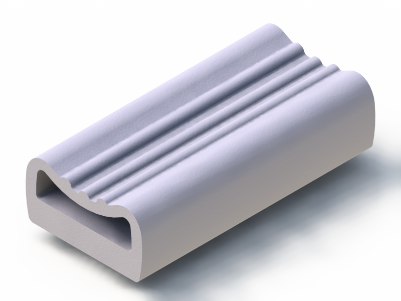 Perfil de Silicona P913B - formato tipo D - forma irregular