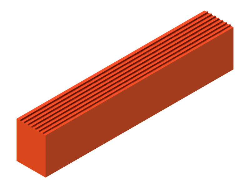 Perfil de Silicona P914Q - formato tipo Rectangulo - forma regular
