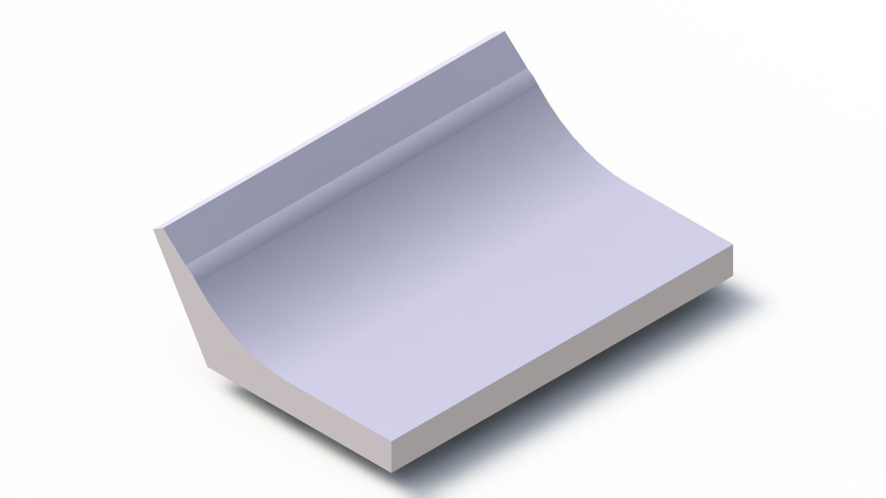 Perfil de Silicona P91565VY - formato tipo Labiado - forma irregular