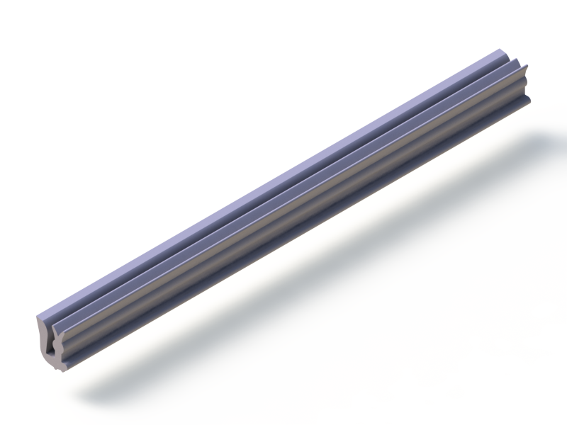 Perfil de Silicona P91946E - formato tipo U - forma irregular