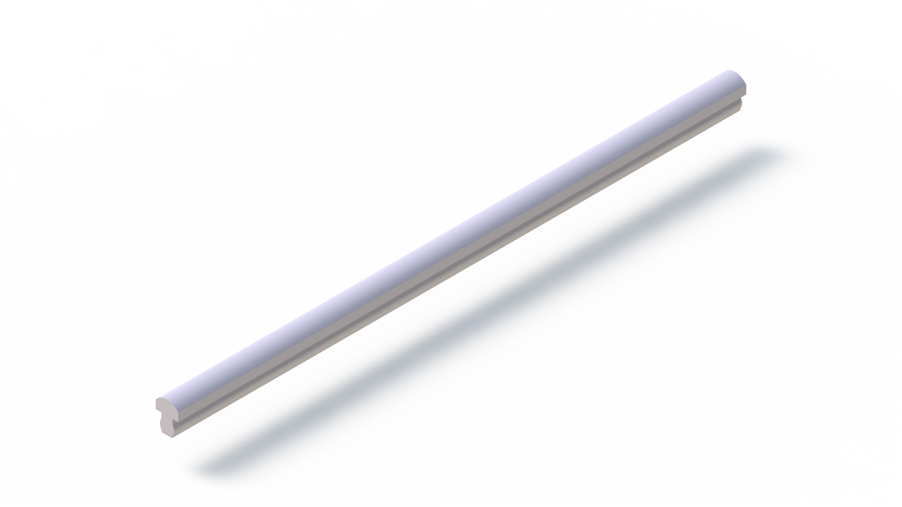 Perfil de Silicona P91946IB - formato tipo Lampara - forma irregular