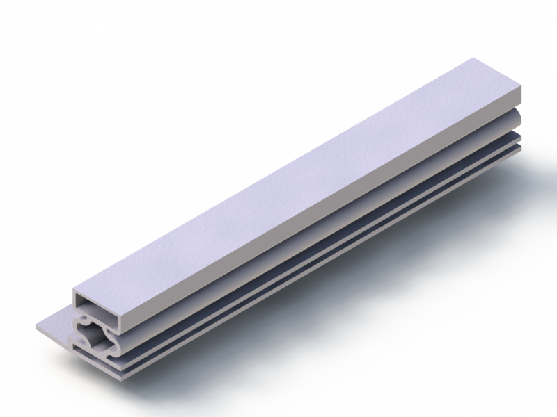 Perfil de Silicona P91948 - formato tipo h - forma irregular