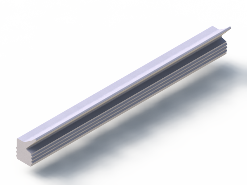 Perfil de Silicona P91980D - formato tipo Labiado - forma irregular